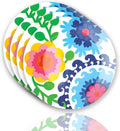 French Bull Plates - 4 Piece Set - 11 inch Melamine Dinner Plate Set - Melamine Dinnerware for Indoor and Outdoor - Sus