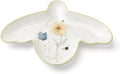 Lenox Home And Kitchen, Butterfly Meadow Beehive Spoon Rest, Porcelain Material, Dishwasher Safe, Kitchen Decor, Coffee Bar Accessories, Butterfly And Flowers Design, Home Accessories (White, 1 Piece)