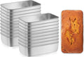 Leonyo Non-Toxic 9x5IN Stainless Steel Loaf Pan for Baking Bread,20 Pack | Metal Sandwich Bread Loaf Pans, Bread Pan Tins for Homemade Meatloaf Cakes Brownies Lasagnas, Dishwasher Oven Safe