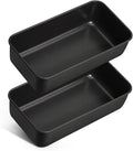 LIANYU 2 Pack Bread Loaf Pan for Baking, 9×5 Inch Nonstick Stainless Steel Bread Baking Loaf Pan, Meatloaf Tin for Homemade Banana Sourdough, Dishwasher Safe