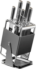 Universal knife rack - Stainless steel kitchen knife rack, suitable for storing kitchen knives, a kitchen storage wonder that is easy to clean. (Grey1)