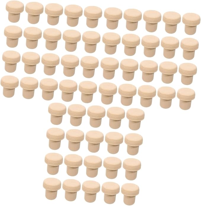 PRETYZOOM 60pcs Assorted Color Wine Bottle Stoppers Polymer Sealing Corks for Wine Preservation Kitchen Accessories for Parties and Home Use