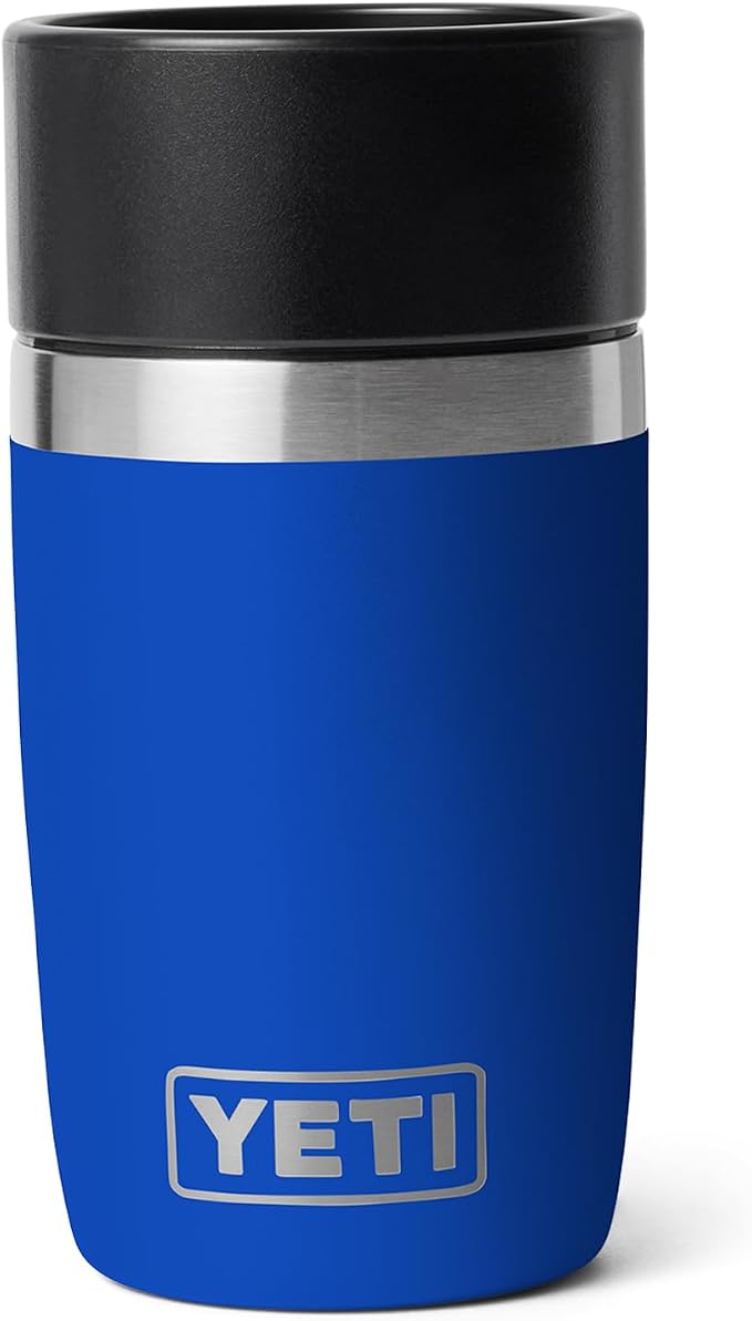 YETI Rambler 8 oz Travel Bottle, Stainless Steel, Vacuum Insulated with Leakproof Commuter Cap, Royal Blue