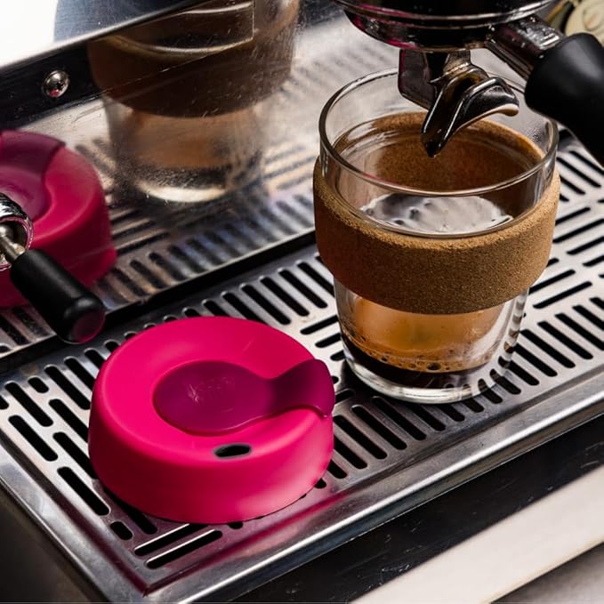 KeepCup Brew Cork, Reusable Glass Tumbler with Natural Cork, Grande Coffee Cup 16oz/454ml - Daybreak