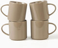 famiware Nebula 4 Pieces Coffee Mug, 14 oz Catering Mugs with Handle for Coffee, Tea, Cocoa, Milk, Cinnamon Brown
