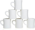 COLETTI Diner Coffee Mugs — Restaurant Coffee Mugs, Retro Coffee Mug – Sturdy & Heavy Diner Mug – Nostalgia in Every Sip [White, 11 oz, Set of 6]