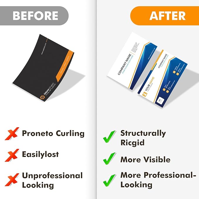 Magnetic Sheets with Adhesive Backing 2 x 3.5 Inch, 200 Packs Business Card Magnets Peel and Stick, Business Cards Customizable, Adhesive Magnetic Sheets, Custom Business Cards Personalized