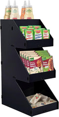 Sauce Packet Organizer, Suitable for Organizing Ketchup Packets, Condiment Packets, and Hot Sauce Pack, 3-Tier Design with Straw Holder, Easy Assembly Space-Saving Kitchen Storage, Made of Acrylic