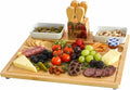 Picnic at Ascot Sherborne Bamboo Cheese Board Set with 4 Tools - Designed & Quality Assured in The USA