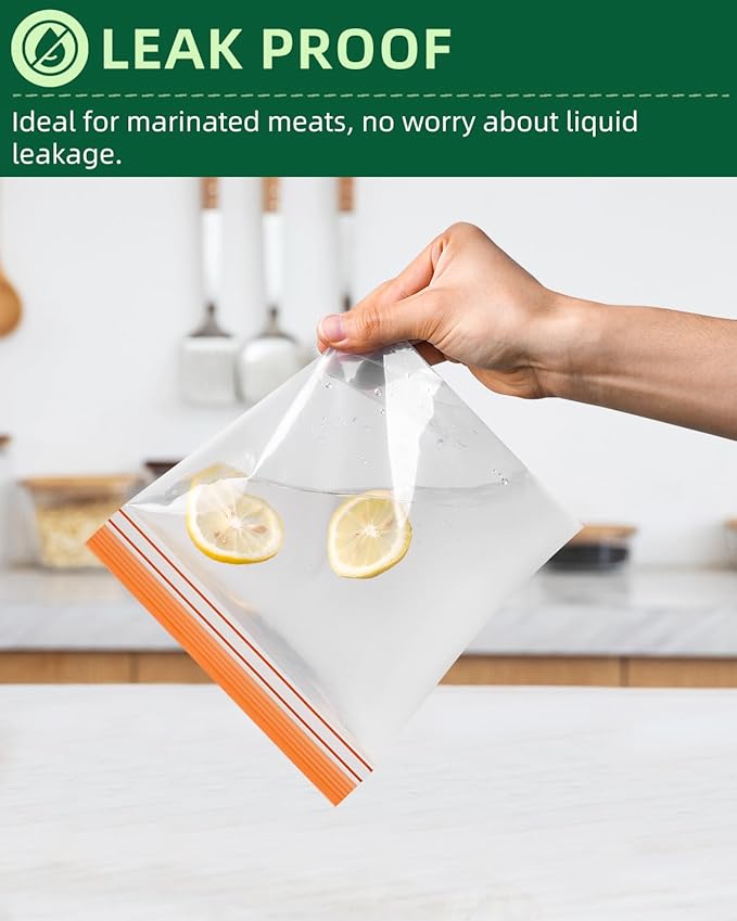 Lerine 18 Pack Reusable Freezer Bags Dishwasher Microwave Safe, Stand Up BPA Free Reusable Sandwich Bags, Silicone Free Leakproof Food Storage Bags for Meal Prep (Multicolor, 7Gallon 7Sandwich 4Snack)