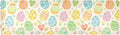 2 in 1 Table Runner Trivet for Hot Pots and Pans Heat Resistant Non Slip Waterproof 39 x 12 Inch Decorative Table Protector for Kitchen Countertop Light Yellow Decorative Easter Eggs Flowers