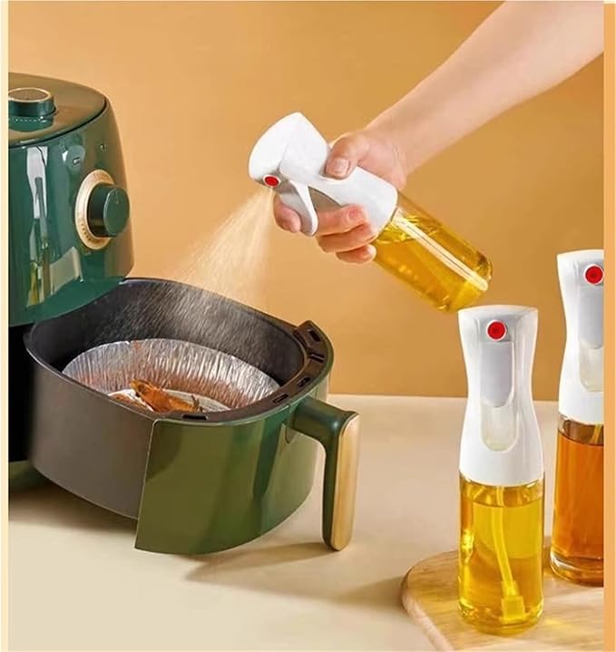 Oil Spray Bottle, 10pcs Oil Sprayer Bottle For Cooking Spray Mister For Air Fryer BBQ Kitchen,for Salad Making, Baking(White)