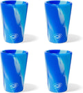 Silipint 1.5oz Silicone Shot Glasses with Handle – 4 Pack Unbreakable, BPA-Free, Non-Toxic, Dishwasher & Freezer Safe Shot Cups – Arctic Sky Glasses