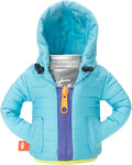 Puffin - The Alpine Jacket - Insulated 12 oz Can Cooler I Beer Bottle & Soda Can Insulator, Keep Drinks and Beverages Cold (Blue Atoll)