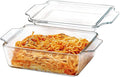 NUTRIUPS Glass Casserole Dish With Lid, Mini 1 QT (5.7in x 7in) Glass Baking Dish for Single Serving
