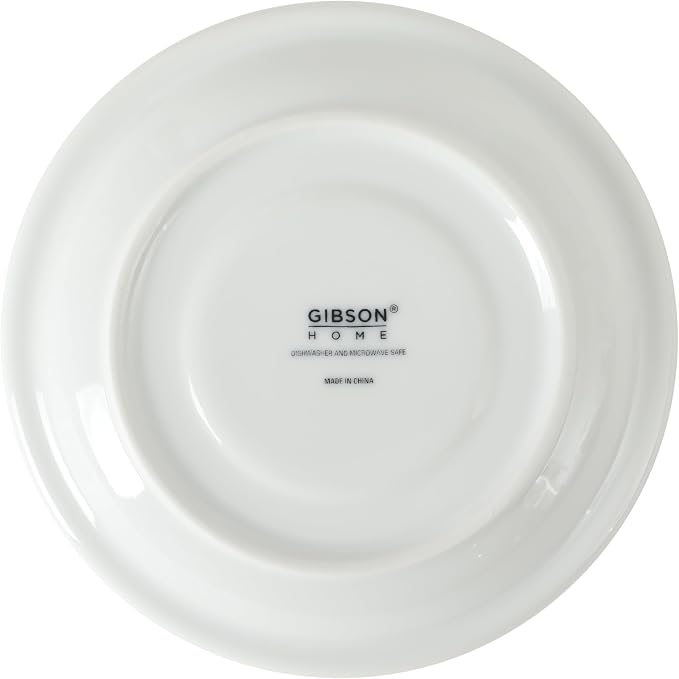 Gibson Home Gracious Dining 3-Ounce Espresso Cups Set of 4, Small Stackable Coffee Cups with 4 Saucers, Metal Stand, Ceramic Demitasse Mugs, Espresso Accessories for Machine