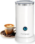 Milk Frother, Electric Milk Steamer, 8.4oz/250ml Automatic Hot and Cold Foam Maker and Milk Warmer for Latte, Cappuccinos, Macchiato, 550W (White)