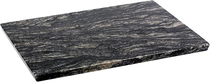 Koville Brazilian Natural Granite Cutting Board for Kitchen, 16x12inch Large Hand Crafted Stone Slab for Cheese, Charcuterie, Pastry Board - Wedding Gift, House Warming Gift