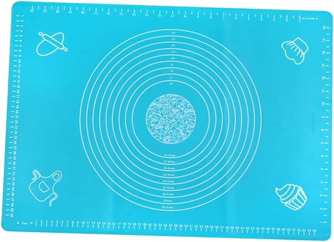 2xSilicone Cooking Mat Non Stick Oven Baking MatTray Sheet Pan Cookware Blue, 5 Pcs