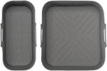 Compatible for Philips Dual Basket Air Fryer NA350 Series 6L/3L, Reusable Silicone Dual Airfryer Liner Air Fryer Accessories(Gray)