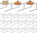 Mimorou 18 Pcs Black Metal Pizza Stand Pizza Rack Serving Tray Holder Tabletop Food Platter Tray Display Rack for Buffet Restaurant Home 9" L x 8" W x 6.5" H