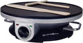 Health and Home Crepe Maker - 13 Inch Crepe Maker & Electric Griddle & Non-stick Pancake Maker-Crepe Pan (Silver-A)