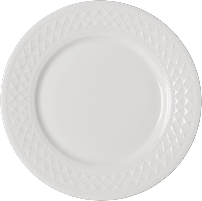 Mikasa Patterson Vegan Bone China Chip Resistant 12 Piece Dinnerware Set, Service for 4