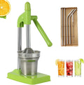 Cast Iron Juicer Hand Press, Heavy Duty Cast Iron Manual Juicers, Manual Juicer Stainless Steel Lemon Squeezer, Crusher Machine for Fresh Lemonade Orange Juice, Easy to Clean