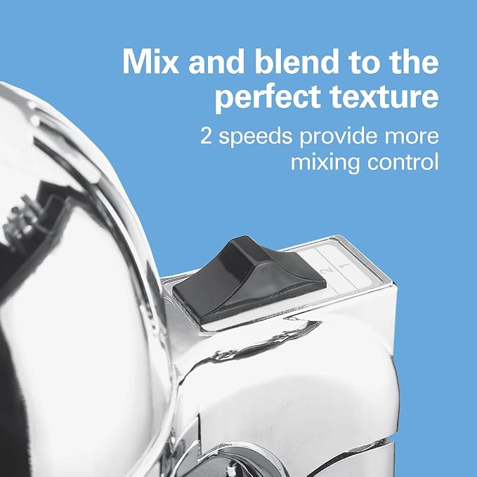 Hamilton Beach DrinkMaster Electric Drink Mixer, Retro Milkshake Maker & Milk Frother, 2 Speeds, Extra-Large 28 oz. Stainless Steel Cup, Classic Chrome (Pack of 2)