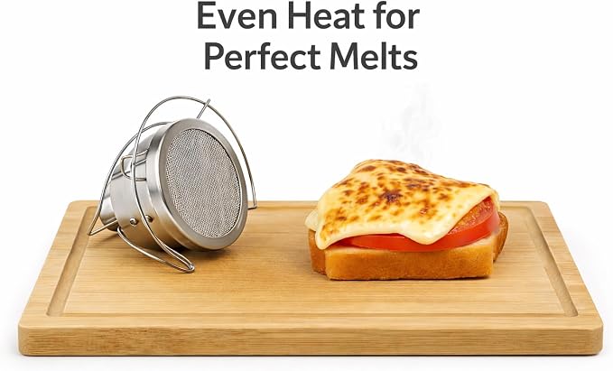 Cooking Torch Attachment for Pro Chef-Grade Searing, Sous Vide Grilling, Dessert Browning & Outdoor Broiling | Flame Control with Heat-Resistant Mesh, Compatible with Torch | Torch Not Included