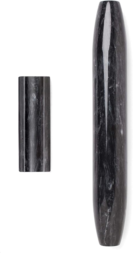 Fox Run 48759 Black Marble French Rolling Pin, 2 x 12 x 2 inches