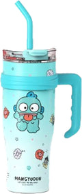 Hangyodon Stainless Steel Insulated Tumbler with Lid, Straw & Handle 1200ml - XL Size