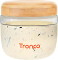 Tronco 24 oz Glass Food Storage & Lunch Bowl Containers with Airtight Lids | Leak & Spill Proof Meal Prep Container with Bamboo Lids, Microwave & Dishwasher Safe, Soup & Stew, Office Lunch,BPA-Free