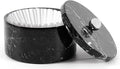 Marble Coffee Filter Holder – 6 inch Handmade Black Coffee Filter Holder with Lid, Storage Organizer for Kitchen Countertop & Bar Decor