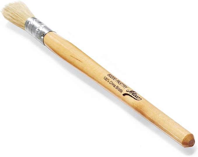 Ateco Pastry Brush Baking Supply, 1 1/16" - Round, Brown