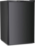 Antarctic Star 3.0 Cu.Ft Upright Freezer, Compact Stainless Steel Freezer with Reversible Door & 7-Temp Control, Removable Shelves, Ideal for Dorm, Home, Office, Black