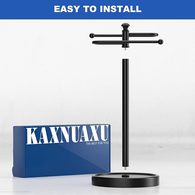 Hand Towel Holder, 304 Stainless Steel Heavy Duty S Shape Hand Towel Stand Free Standing Towel Bar for Bathroom Kitchen Countertop