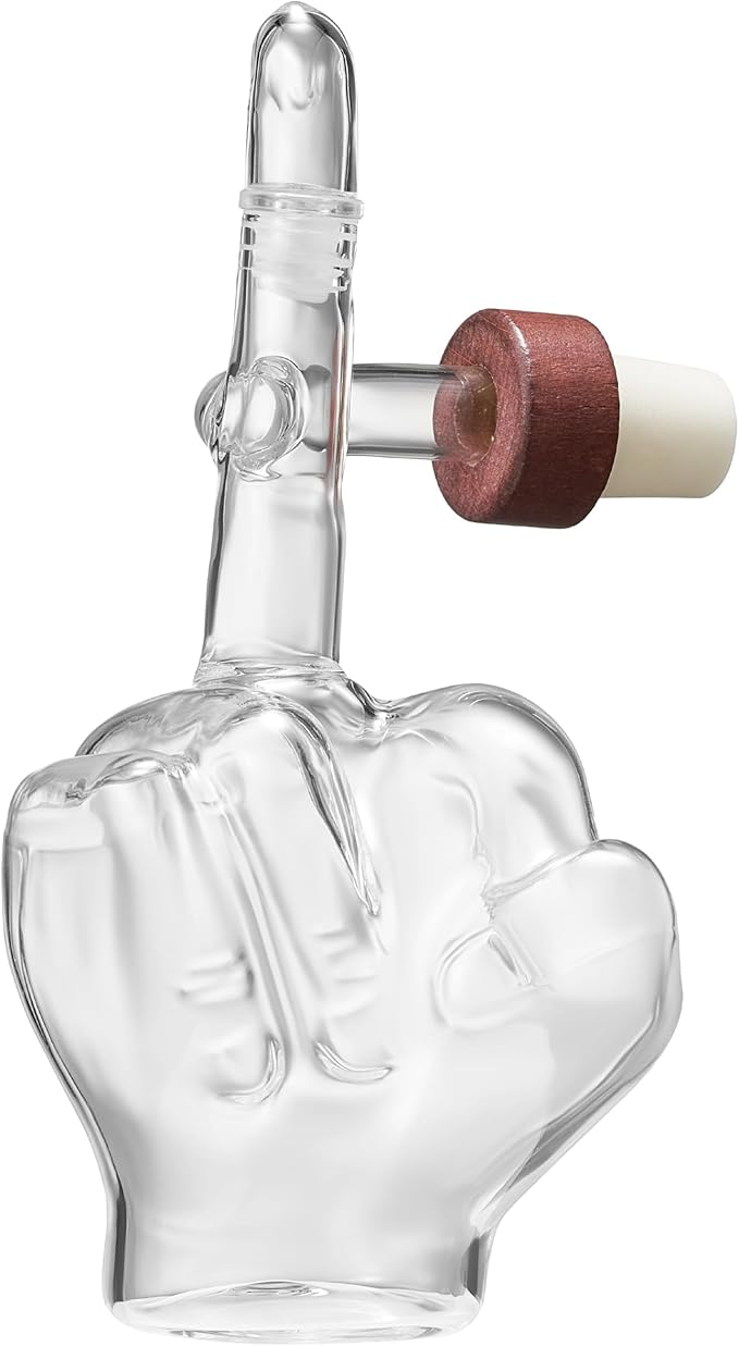 Italian Wine Aerator Decanter, Aerator Pourer, Red & White In Bottle Aerators, Makes Your Wines Taste Better, Italian Design Decanter, Whiskey & Spirits Gifts, 2x5" Areadivino Aerator Clear - Finger