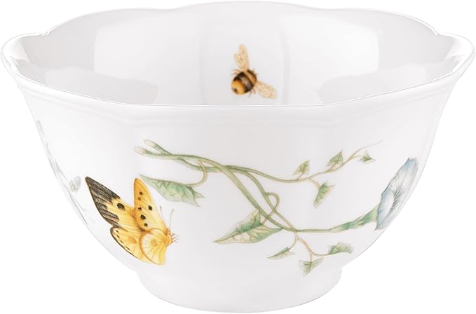 Lenox 792566 Butterfly Meadow 4-Piece Rice Bowl Set , White