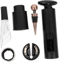 LABRIMP 6pcs Rotary Bottle Opener Set Includes Wine Pourer and Stopper Wine Accessories for Home