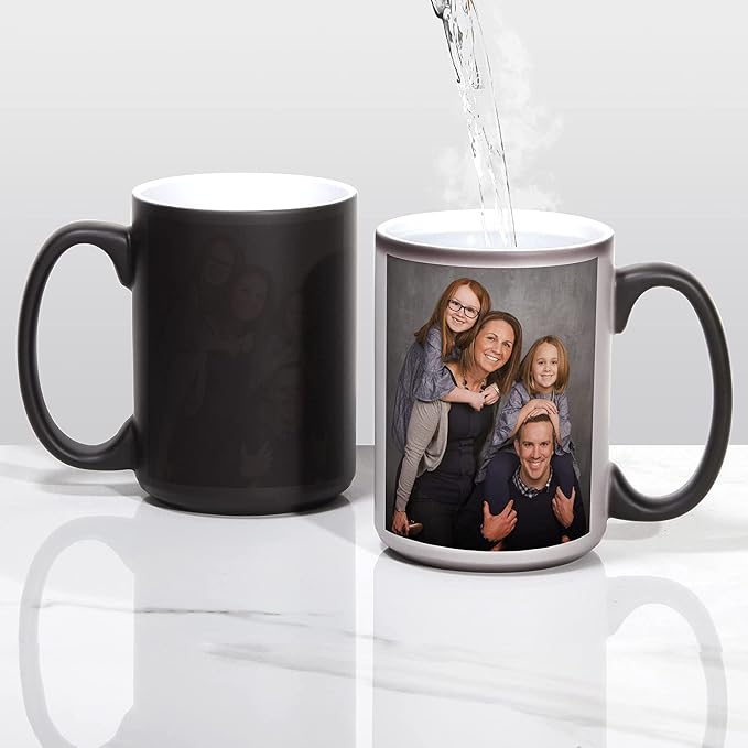 ABBSH Color Changing Coffee Mugs, Sublimation Mugs Magic Mugs Tazas Magicas Para Sublimacion Cups Heat Sensitive Coffee Mugs 11 OZ Set of 12
