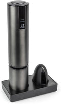 Peugeot Elis Touch Rechargeable Electric Corkscrew With Foil Cutter, Carbone