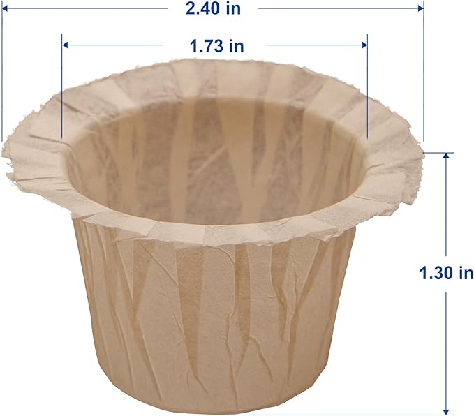 Irmidi 200 Count Natural Disposable Coffee Paper Filters,Coffee Filter Compatible with Keurig Single Serve Coffee Maker