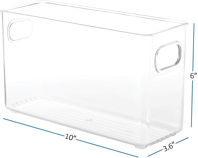 StorageBud Pantry Organization And Storage - Refrigerator Organizer Bins - Stackable Clear Fridge & Freezer Organizer - Great For Pantry, Storage, Fridge, Freezer