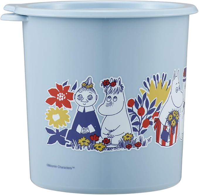 Skater SOT10-A One-Touch Seal Container, Large, 33.8 fl oz (1,000 ml), Sealed Container, Storage Container, Moomin