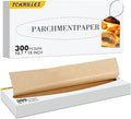 Pop-Up Parchment Paper Sheets 300pcs,10x15inch Easy Pull Baking Paper, Non-Stick Greaseproof Pre-Cut Parchment for Baking, Air Fryer & Food Wrapping, Unbleached Brown(300, 10.7x15 Inch)