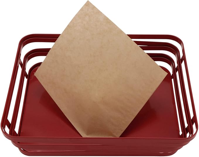 G.E.T. 4-T1020 Appetizer / Serving Basket Tissue Liner Paper, 5.5" x 5.5", Brown (Case of 2000)