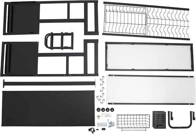 Over Sink Dish Drying Rack, Stainless Steel Dish Drainer Drying Rack Above Sink Storage Organization for Kitchen Sink Black