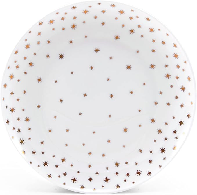 Mikasa Millie Gold Metallic Set of 4 Salad Plates, 9 Inch