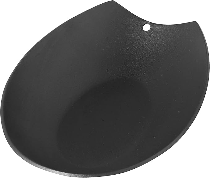 Oggi Spooner Stainless Steel Spoon Rest - Mess Free Cooking, Great for Kitchen Counter, Black, 5.25 x 3.5 Inch